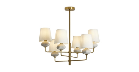 Люстра на штанге Freya Ceramics FR2029PL-06BS