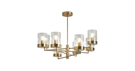 Люстра на штанге Freya Clip FR5426PL-08BS