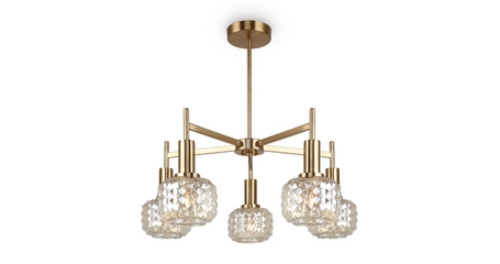 Люстра на штанге Freya Fero FR5366CL-05BS