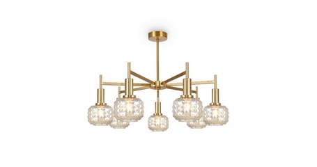 Люстра на штанге Freya Fero FR5366CL-07BS