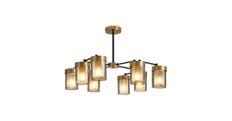 Люстра на штанге Freya Lora FR5432PL-08BBS