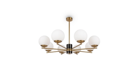 Люстра на штанге Freya Marble FR5230PL-08BS