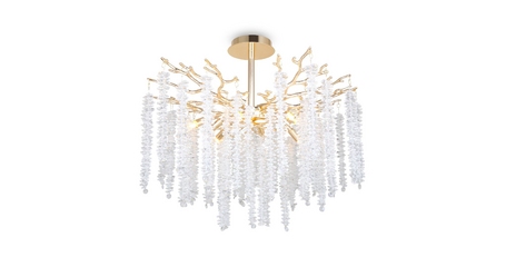 Люстра на штанге Freya Mineral FR1010CL-08G