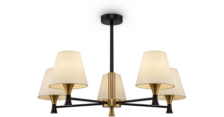 Люстра на штанге Freya Perfetto FR5098PL-05BBS