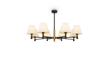 Люстра на штанге Freya Perfetto FR5098PL-08BBS