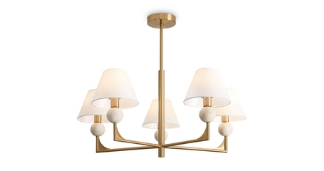 Люстра на штанге Freya Riley FR2043CL-05BS