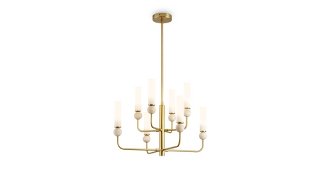 Люстра на штанге Freya Sunspot FR5482CL-08BS