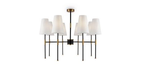 Люстра на штанге Freya Tida FR5196PL-08BBS