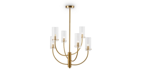 Люстра на штанге Maytoni Arco MOD223PL-06BS