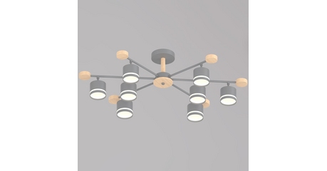 Люстра на штанге Reluce 78730-0.3-08 GX53 GREY+WOOD