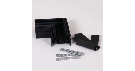 Магнитный шинопровод для натяжных потолков (гарпун) Reluce RL 06301 corner connector BK