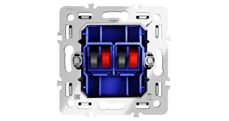 Механизм розетки акустической 4-местной Voltum S70 VLS0603M