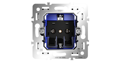 Механизм розетки с заземлением 16А Voltum S70 VLS0401M