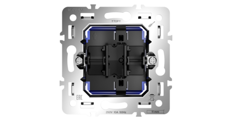 Механизм выключателя одноклавишного 10А Voltum S70 VLS0101M