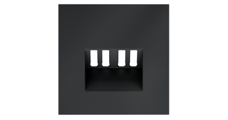 Накладка для розетки акустической 4-местной  Voltum S70 (графит) VLS001507
