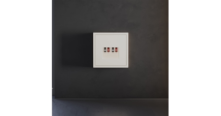 Накладка для розетки акустической 4-местной  Voltum S70 (хлопок) VLS001513