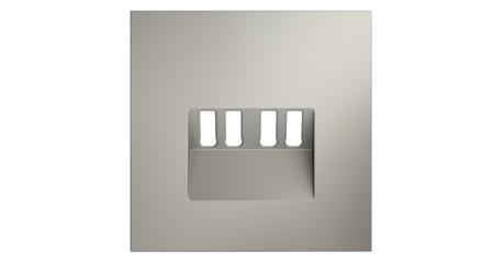 Накладка для розетки акустической 4-местной  Voltum S70 (кашемир) VLS001503