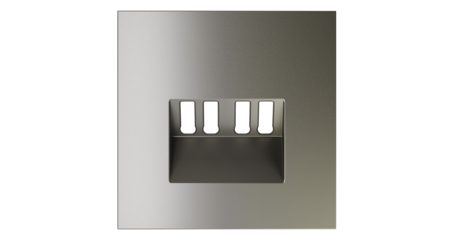 Накладка для розетки акустической 4-местной  Voltum S70 (шелк) VLS001504