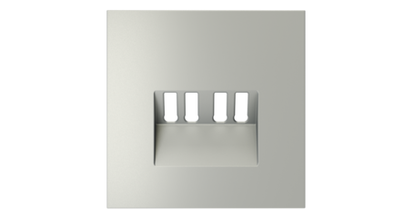 Накладка для розетки акустической 4-местной  Voltum S70 (сталь) VLS001505