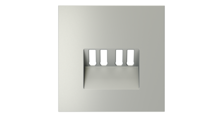 Накладка для розетки акустической 4-местной Voltum S70 (сталь) VLS001505