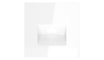 Накладка для розетки компьютерной RJ45 кат.6 Voltum S70 (белый глянцевый) VLS001301