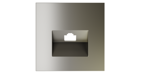 Накладка для розетки компьютерной RJ45 кат.6 Voltum S70 (шелк) VLS001304