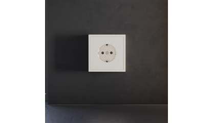 Накладка для розетки с заземлением и защитными шторками Voltum S70 (хлопок) VLS000713