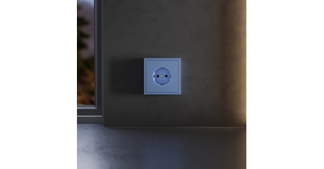 Накладка для розетки с заземлением Voltum S70 (деним) VLS000615