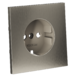 Накладка для розетки с заземлением Voltum S70 Metal (никель) VLSM000611