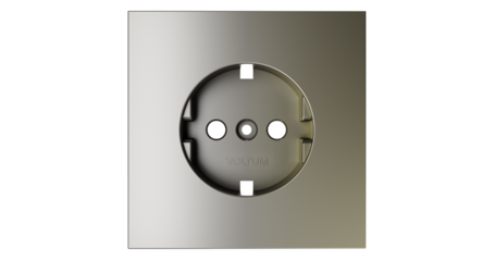 Накладка для розетки с заземлением Voltum S70 (шелк) VLS000604