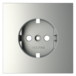 Накладка для розетки с заземлением Voltum S70 (сталь) VLS000605