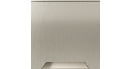 Накладка для розетки с заземлением защитными шторками и крышкой S70 Metal (никель) Voltum VLSM000811