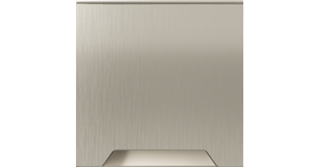 Накладка для розетки с заземлением защитными шторками и крышкой S70 Metal (никель) Voltum VLSM000811