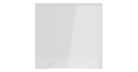 Накладка для розетки с заземлением, защитными шторками и крышкой Voltum S70 (белый глянцевый) VLS000801