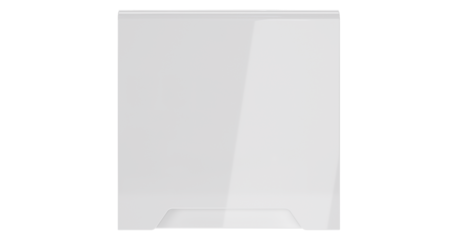 Накладка для розетки с заземлением, защитными шторками и крышкой Voltum S70 (белый глянцевый) VLS000801