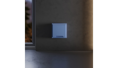 Накладка для розетки с заземлением, защитными шторками и крышкой Voltum S70 (деним) VLS000815