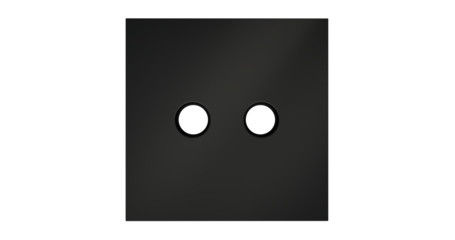 Накладка для розетки телевизионной оконечной TV+SAT Voltum S70 (черный матовый) VLS001608