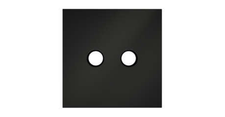 Накладка для розетки телевизионной оконечной TV+SAT Voltum S70 (черный матовый) VLS001608