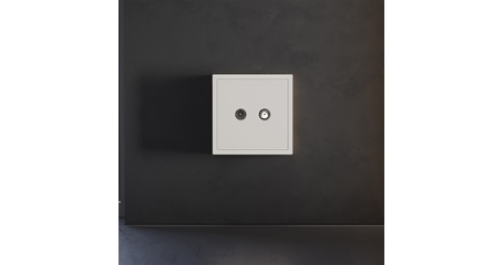 Накладка для розетки телевизионной оконечной TV+SAT Voltum S70 (хлопок) VLS001613