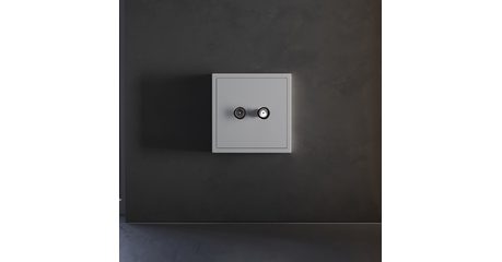 Накладка для розетки телевизионной оконечной TV+SAT Voltum S70 (серый) VLS001616