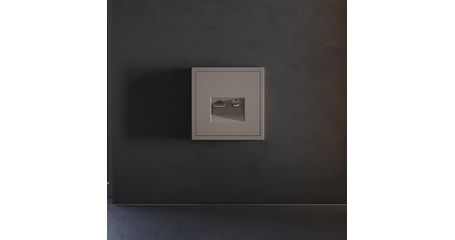 Накладка для розетки TV+RJ45 кат. 6 Voltum S70 (капучино) VLS002714