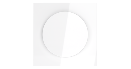 Накладка для светорегулятора поворотно-нажимного Voltum S70 (белый глянцевый) VLS002001