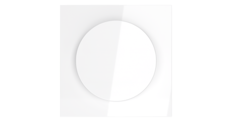 Накладка для светорегулятора поворотно-нажимного Voltum S70 (белый глянцевый) VLS002001