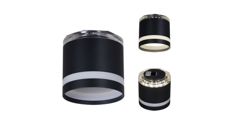 Накладной светильник Reluce 53001-9.5-001LD GX53+LED3W BK