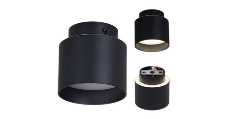 Накладной светильник Reluce 53006-9.5-001IL GX53+LED3W BK