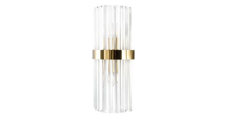 Настенный светильник Crystal Lux SORPRESA AP2 BRASS/TRANSPARENTE