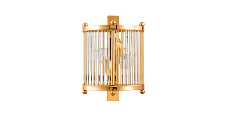 Настенный светильник Crystal Lux Tadeo TADEO AP2 GOLD/TRANSPARENTE