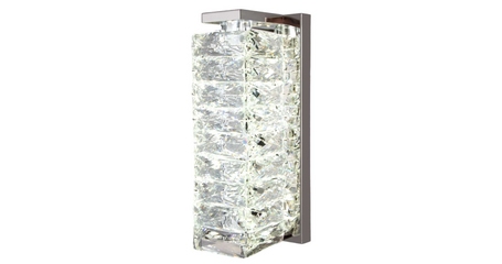 Настенный светильник Eurosvet Blitz 40259 LED хром/ прозрачный хрусталь Strotskis a065321