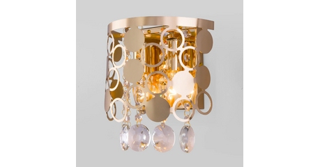Настенный светильник Eurosvet Lianna 10114/2 хром/прозрачный хрусталь Strotskis