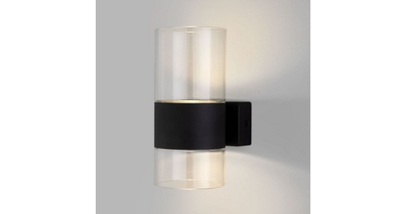 Настенный светильник Eurosvet Watford 40021/1 LED чёрный/прозрачный a062086